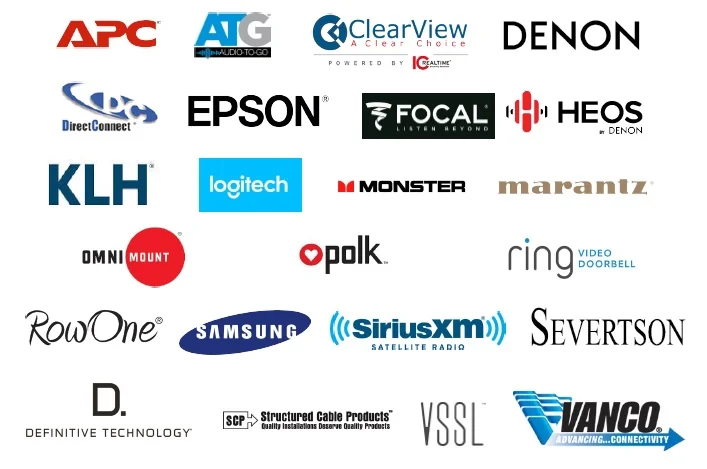 Home audio and video manufacturer line card supplied by Phantom Hybrid Designs